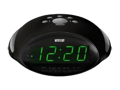 Радиоприемник-часы  MYSTERY  MCR-45 black (green)