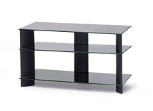 Тумба ТВ  HOLDER  PL-18110 черн.+черн. стекло