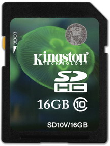 SD карта KINGSTON 16 Gb HC Class 10
