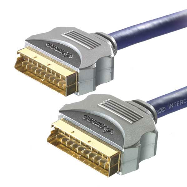 Кабель  VIVANCO  SCART-SCART 21 pin 3,0м 19360