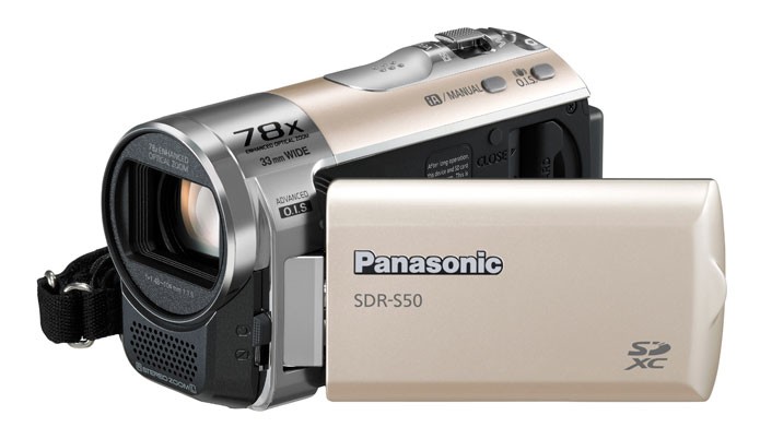 Видеокамера  PANASONIC  SDR-S50EE-золото