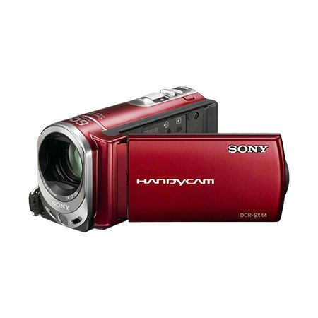 Видеокамера  SONY  DCR-SX44E красный