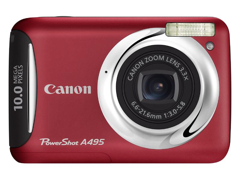 Фотоаппарат  CANON  A495 красный