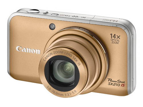Фотоаппарат  CANON  SX210 gold