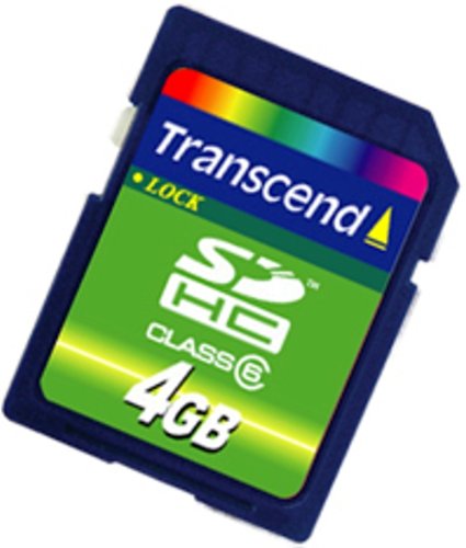 SD карта 4 Gb  TRANSCEND class 2 SDHC