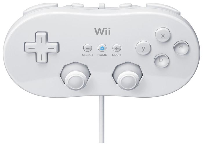 Контроллер игровой  NINTENDO  Wii Classic Controller (белый)