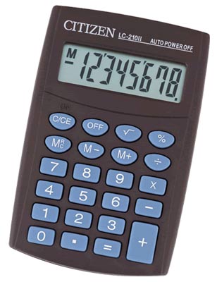 Калькулятор  CITIZEN  LC-210