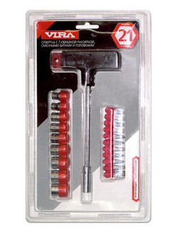 Отвертка  VIRA  Т-образная 21 в 1 (303165)