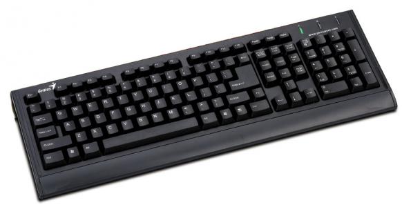 Клавиатура проводная  GENIUS  KB-06X2 PS/2 black