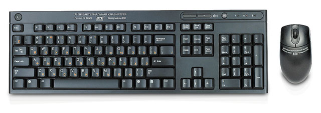 Клавиатура и мышь  BTC  AB5109  USB