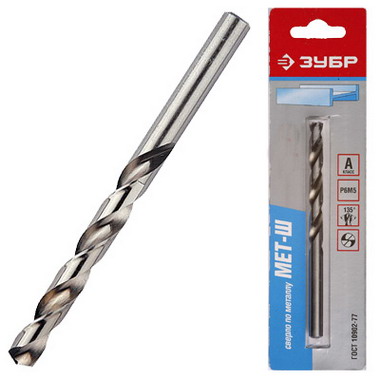 Сверло  ЗУБР  МЕТ-Ш  6,0x93мм ,1 шт.(4-29625-093-6)