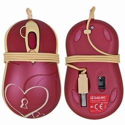 Мышь проводная  G-CUBE  GOE-6DS USB (огонь)