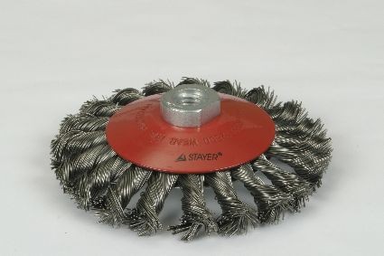 Щетка коническая  STAYER  для УШМ 100мм (35269-100)