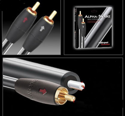 Кабель  AUDIOQUEST  2RCA-2RCA Alpha Snake 1 м