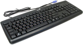 Клавиатура проводная  GENIUS  KB-120 Black PS/2