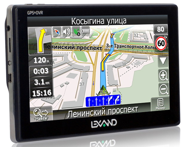 GPS-навигатор  LEXAND STR 7100 HDR с видеорегистратором