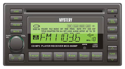 Автомагнитола  MYSTERY  MCD-968 MP