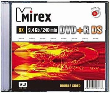 DVD+R  MIREX  9.4Gb 8x Slim