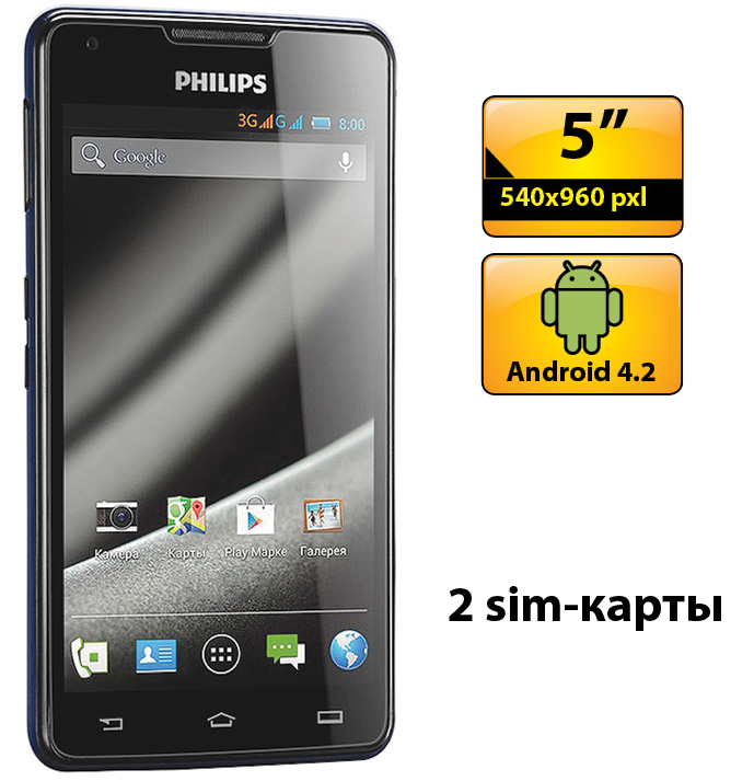 Смартфон PHILIPS W6610