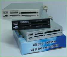 Card reader  USB 2.0 int. All in one (3,5")