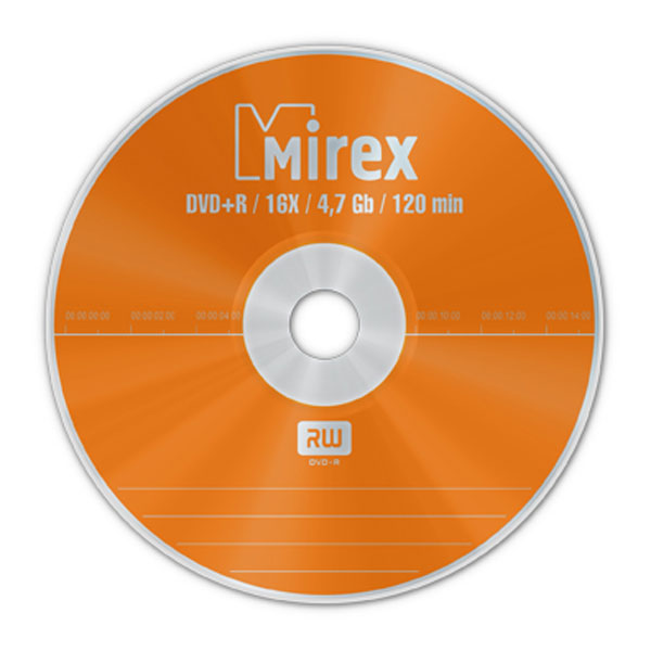 DVD+R  MIREX  4.7Gb 8-16x Slim