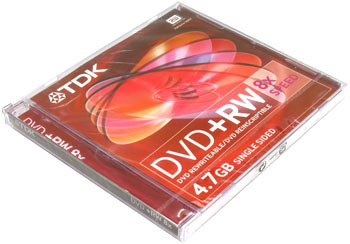 DVD-RW  TDK  4.7Gb 2-4x