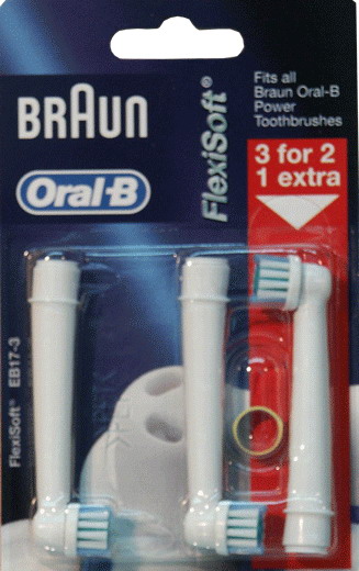 Набор насадок  BRAUN  для зубной щетки EB 17-3
