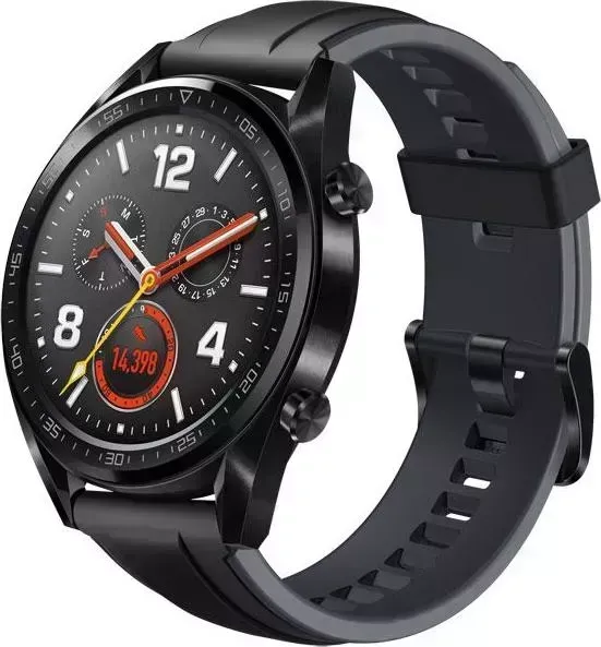Умные часы HUAWEI Watch GT Sport 46.5мм черный/серый (FTN-B19)