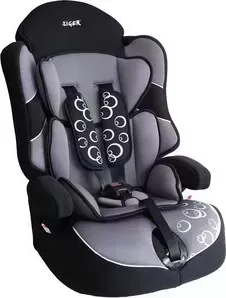 Автокресло SIGER Драйв серый, 1-12 лет, 9-36 кг, группа 1/2/3