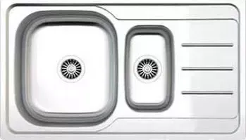 Мойка кухонная  Zigmund & Shtain RECHTECK 860D.8 Polished (сифон)