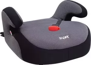 Автокресло SIGER Бустер FIX серый, 6-12 лет, 22-36 кг, группа 3