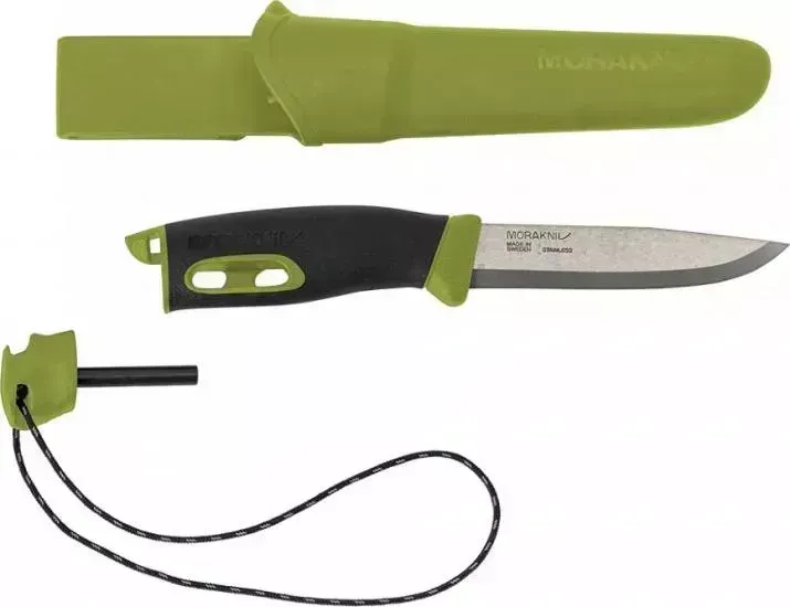 Нож  Morakniv Companion Spark (13570) черный/зеленый