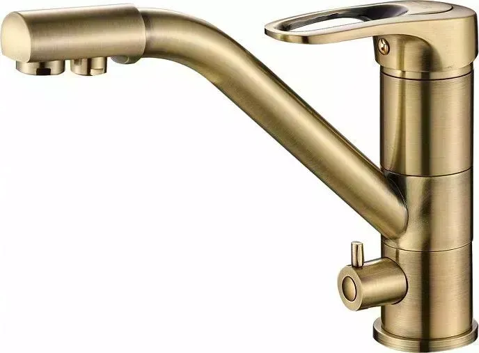 Смеситель для кухни ZorG Steel Hammer SH 321 BRONZE