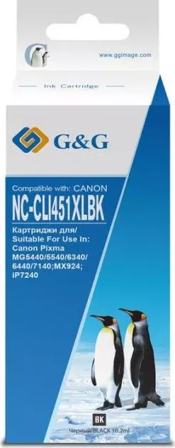 Расходный материал для печати    G&G NC-CLI451XLBK черный