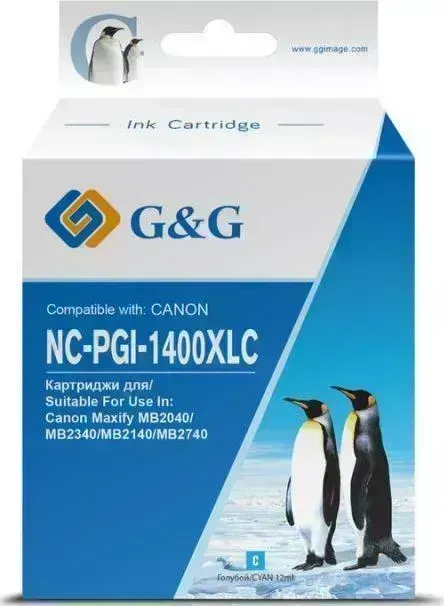 Расходный материал для печати    G&G NC-PGI-1400XLC голубой