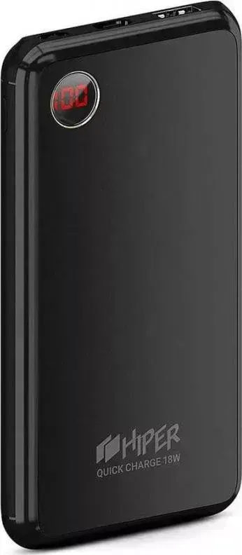 Внешний аккумулятор  Hiper Steel 10 10000мAч черный