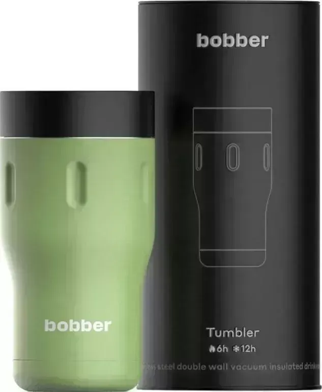Термос  bobber Tumbler-350 светло-зеленый/черный