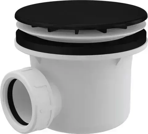 Сифон для душевого поддона  Alca Plast A49BLACK  , черный- матовый