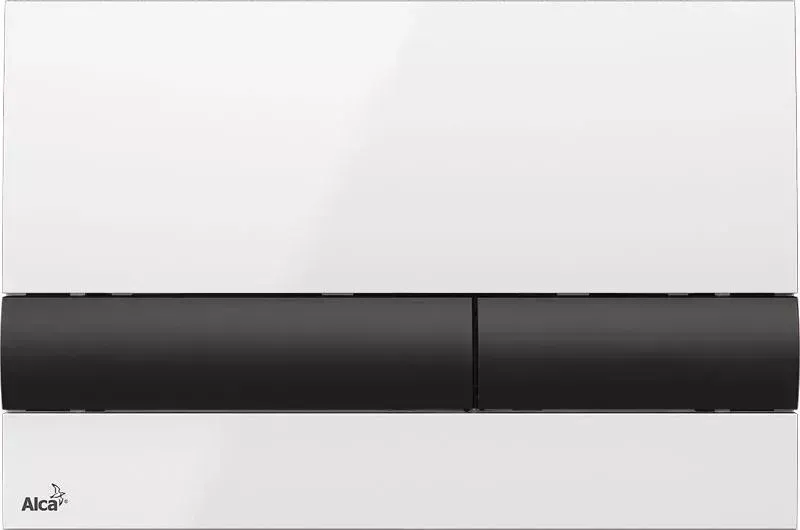 Кнопка смыва  Alca plast M1710-8 Белая/черная