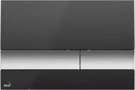 Кнопка смыва  Alca plast M1728-2 Черная/хром-матовая