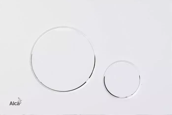 Кнопка смыва  Alca plast M676 белый/матовый