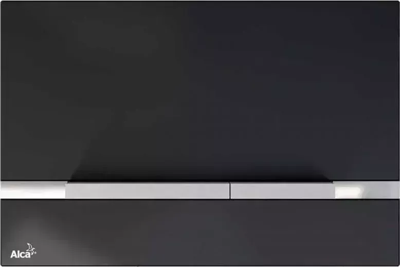 Кнопка смыва  Alca plast STRIPE-GL1204 стекло черное