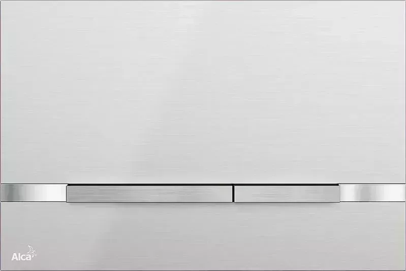 Кнопка смыва  Alca plast STRIPE-INOX STRIPE мат/глянец