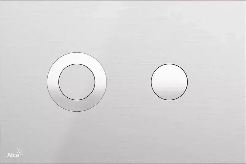 Кнопка смыва  Alca plast TURN-INOX мат/глянец