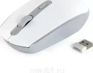 Мышь компьютерная  Smartbuy SBM-280AG-WG белый/серый