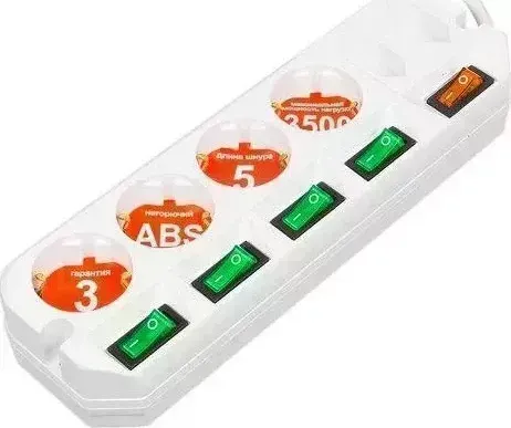 Удлинитель MOST A16 5м (6 розеток) белый