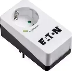 Сетевой фильтр  Eaton PB1D (1 розетка) белый/черный
