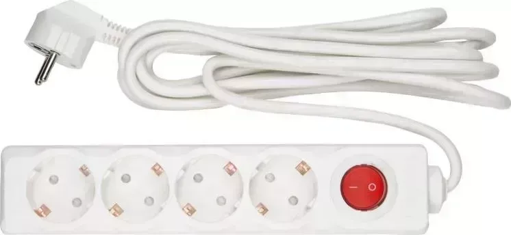 Удлинитель UNIEL S-GCD4-3B 4роз, 3м (02927)