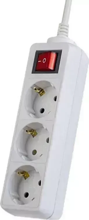 Удлинитель  Perfeo PF-A4681 (3 роз, 5м) белый