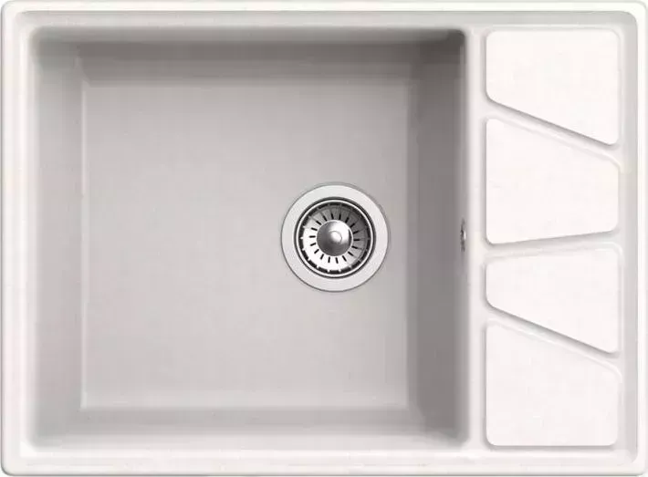 Мойка кухонная GranFest VERTEX GF-V-680L белый